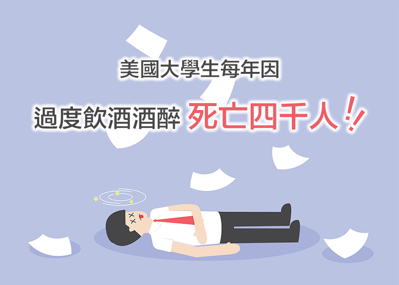 (波士頓大學研究報告)一項由美國政府(NationalInstituteonAlcoholAbuseandAlcoholism)贊助的分析報告總結，在美國境內的大專校區，每年因飲用酒類飲料致死的大學生