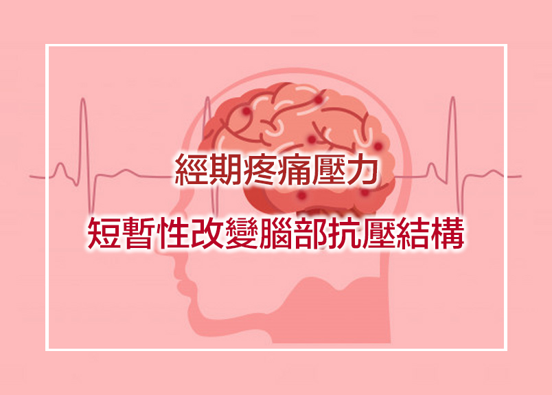 ARISONAHEALTHOFUSAINC.臨床自然醫學醫師研發團隊；執業黃士賓博士/醫師、張家瑞醫師、陳裕三醫師、蔡承杰醫師表示.... 研究指出，經期疼痛壓力可能短暫性改變腦部抗壓結構，